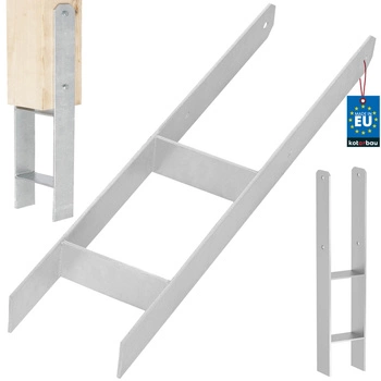 Základňa stĺpika h na zamurovanie pozinkovaná strieborná 140 mm