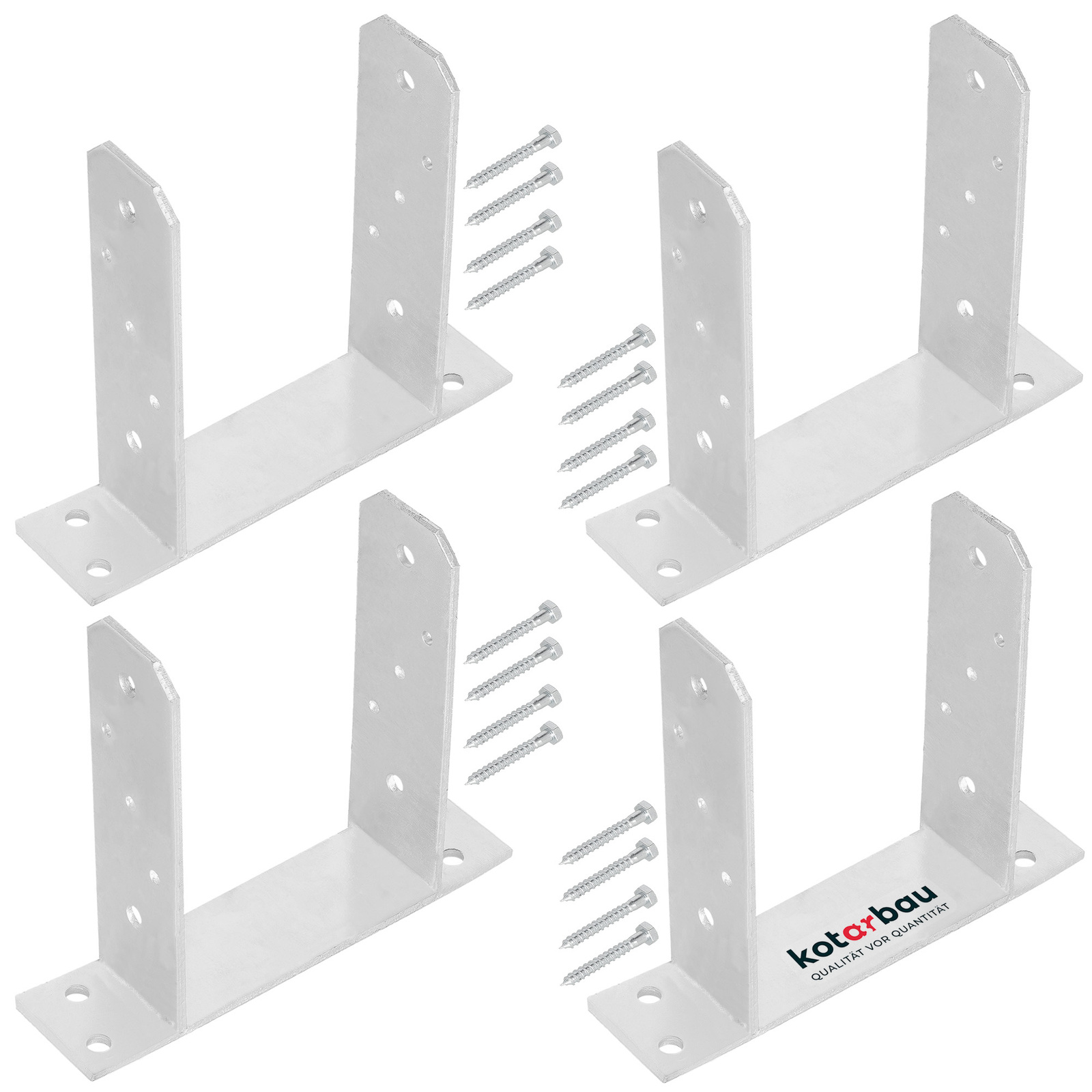 Základňa stĺpa tt priskrutkovaná 140 mm sada 4 ks.