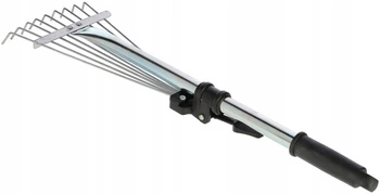 9-ramenné hrable na lístie 300 mm hrable na trávu s násadou