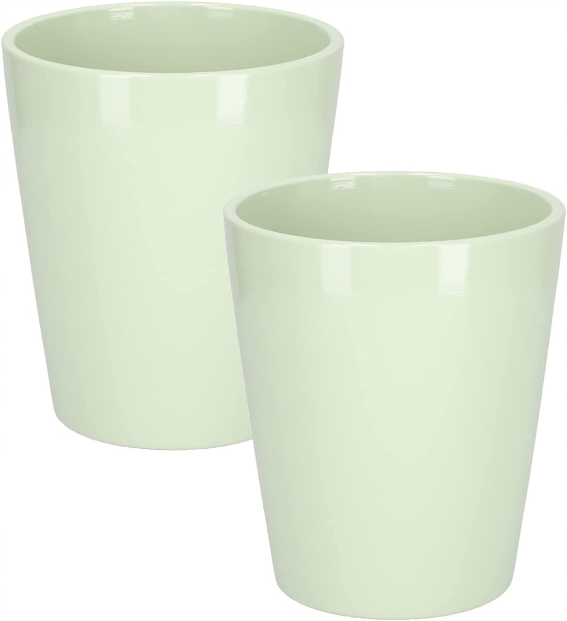 Keramický kvetináč 12 cm mäta - 2 ks.