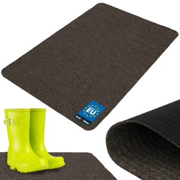Rohožka na topánky savá protišmyková koberec rohož hnedá 100x66 cm