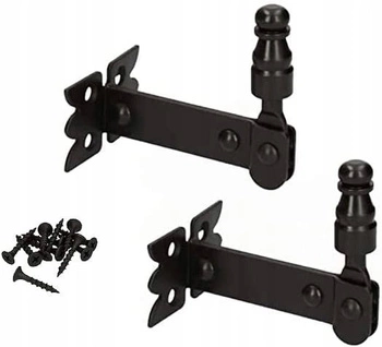 Zámok uzávierka obmedzovač na okenice 68 mm - 2 ks - Farba čierna