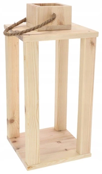 Svietidlo z masívneho dreva držiak sviečky svietidlo