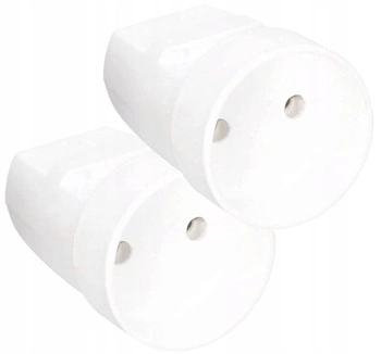 Prenosná demontovateľná zásuvka bez uzemnenia - 2 ks.