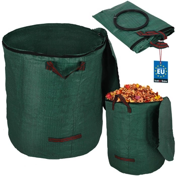 Záhradný kôš na lístie trávu na zips okrúhly 270 l