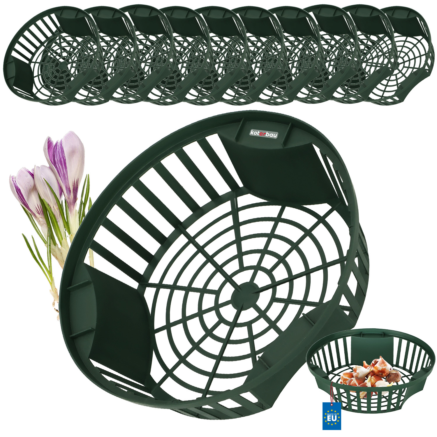 Košík na sadenie hľúz 215 mm sada 10 ks.