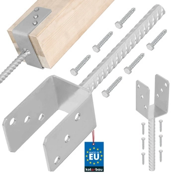 Základňa stĺpa s u-tyčou na osadenie 60 mm