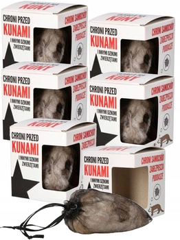 Kunagone kit odpudzovač chlpov kuny pre dom auto - 6 ks.