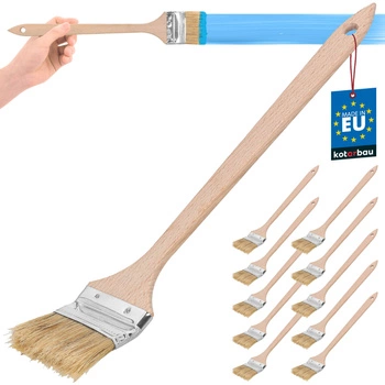 Plochá zahnutá kefa na radiátory malá úzka 63 mm sada 10 ks.