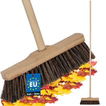 Kefa metla drevená na podlahy kokosové vlákno 27 cm + drevená rúčka