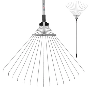 Nastaviteľné kovové hrable 19-64 cm