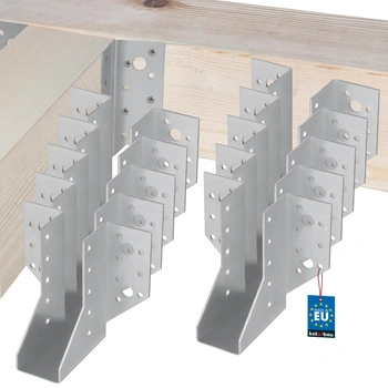 Vešiak na drevené trámy tesárske krokvové 38x111 mm sada 10 ks.