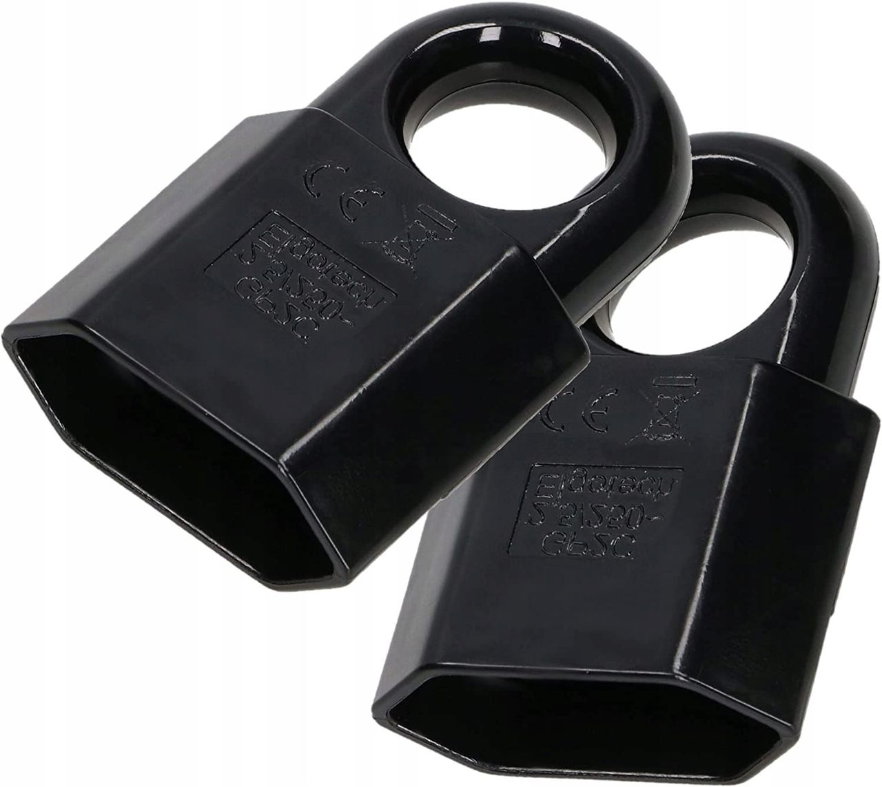 Prenosná zásuvka s držadlom rozoberateľná b/u - 2 ks - Farba čierna