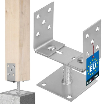 0-165 mm základňa stĺpa priskrutkovaná u 0-165 mm kotva päty konzoly