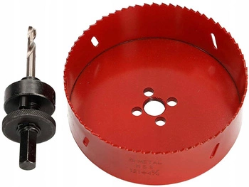 Bimetalová píla na diery 121 mm adaptér na frézovanie korunky