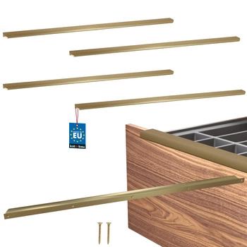 Úchyt nábytkový hliníkový zlatý mat 780/800 mm sada 4 ks.