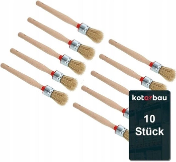 Sada okrúhlych kefiek 25 mm 10 ks.