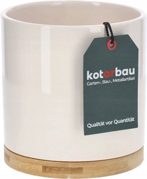 Keramický kvetináč ochranný kvetináč s bambusom fi13