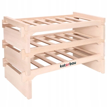 Drevený stojan na víno 18 fliaš