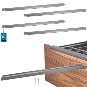 Úchyt nábytkový hliníkový strieborný 480/500 mm sada 4 ks.