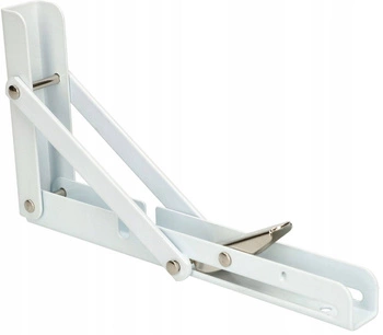 Sklopný policový držiak 300 biely - 2 ks.