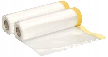 Maliarska fólia 200x20 ochranná plachta s páskou - 2 ks