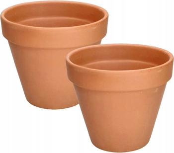 Hlinený hrniec terakota fi19 sada 2 ks.