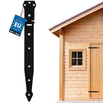 Pánt altánový na dvere okenice 350 mm – Farba čierna