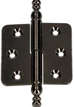 Dekoratívny nábytkový sklopný záves čierny pravý