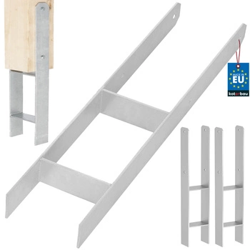 Základňa stĺpika h na zamurovanie pozinkovaná strieborná 140 mm sada 2 ks.