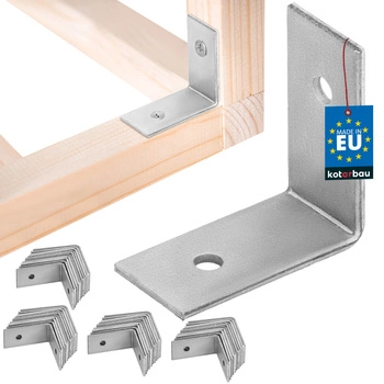 Tesársky uholník nerezový pozinkovaný 30x30x15 mm sada 50 ks.