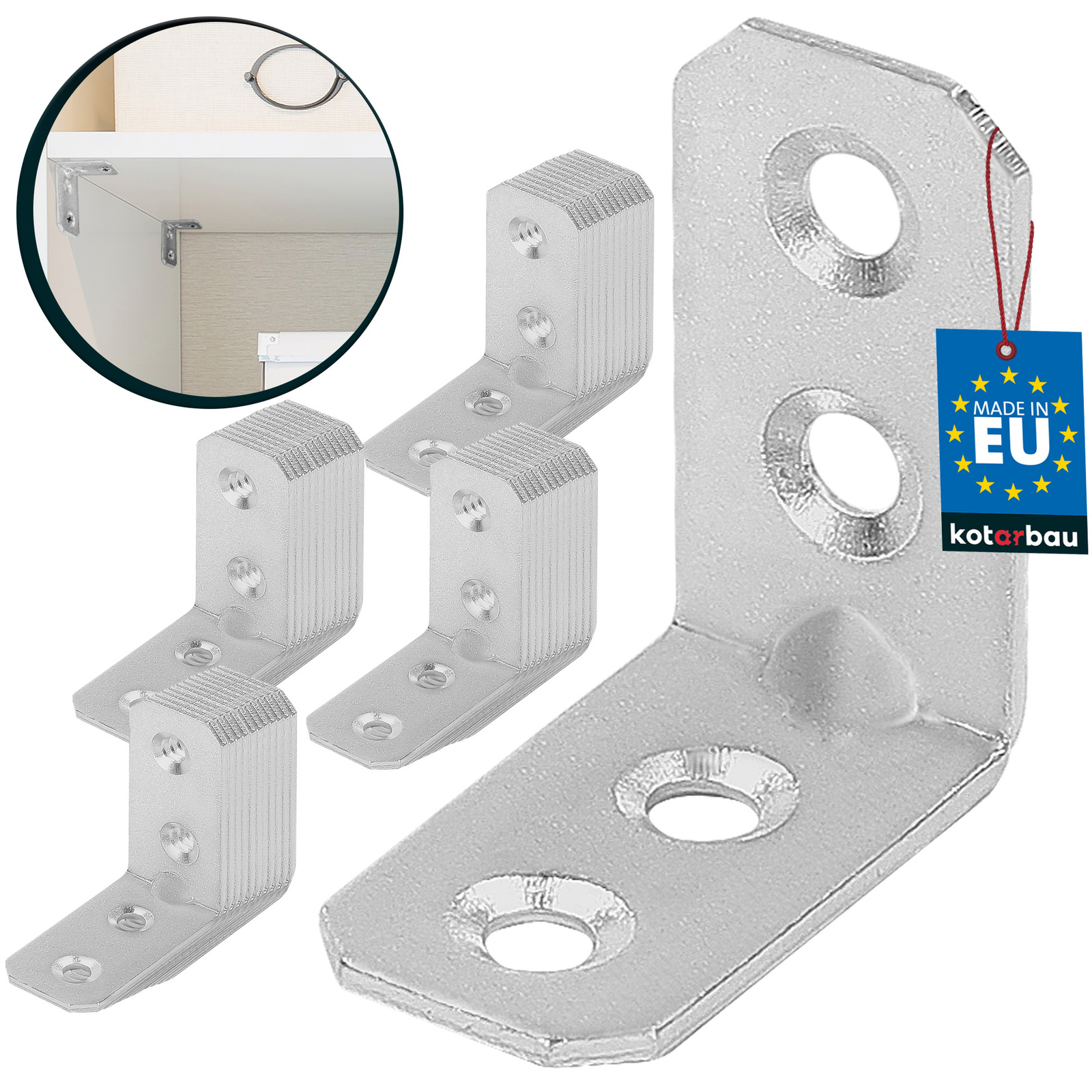 Uholník s prelisom 30x30x16 - 50 ks.