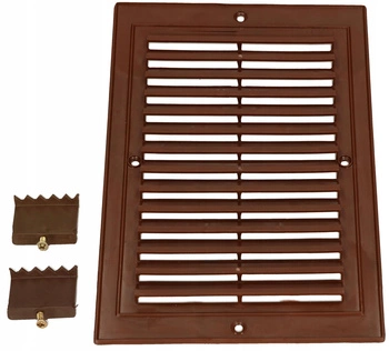 Plastová ventilačná mriežka skrutkovaná 140x210 - Farba hnedá