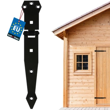 Altánový pánt na dvere okenice 250 mm - Farba čierna