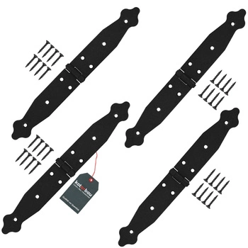 Dekoračný záves pre okná, dvere, altány, truhly 150x150x35 mm sada 4 ks - Farba čierna