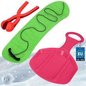 Súprava na zimnú zábavu snowboard jablíčko automat na snehové gule