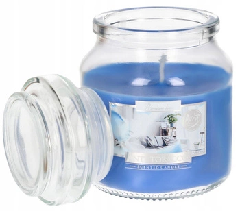 Malá vonná sviečka v skle s viečkom 28 h - proti tabaku