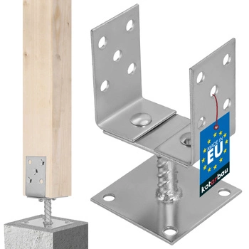 Základňa stĺpa prišróbovaná u 0-125 mm, držák, kotva na podstavci - Farba strieborná