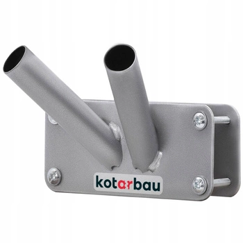 Držiak na vlajku balkónový 170 na zábradlie dvojitý - Farba sivá