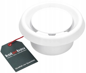 Prívodno-odvodný ventil biely fi 100 príruba