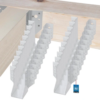 Vešiak na drevené trámy tesárske krokvové 60x130 mm sada 25 ks.