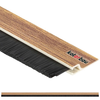 Tesniaca lišta na dvere s tesnením borovica 1 m