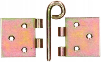 Odnímateľný záves 100x50 mm konštrukcia pozinkovaný nábytok - 10 ks.