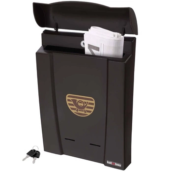 Poštová schránka hnedá 40x28 cm