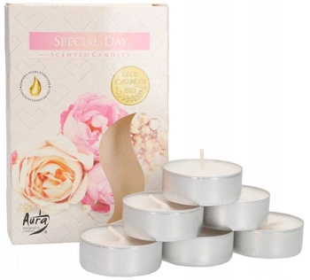 Sada ohrievačov na čajové sviečky s vôňou náplne špeciálny deň - 6 ks.