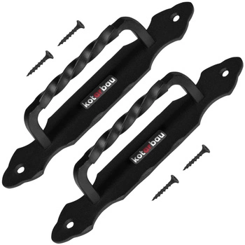 Antaba kovaná kľučka čierna 19 cm - 2 ks.