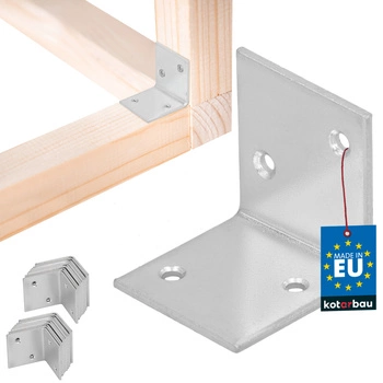 Tesársky uholník nerezový pozinkovaný 35x35x35 mm sada 25 ks.