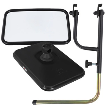 Zrkadlo na gombík s univerzálnym držiakom pre traktor 31x20,5 cm