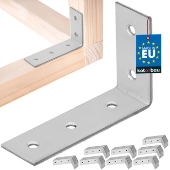 Tesársky uholník nerezový pozinkovaný 50x80x25 mm sada 100 ks.