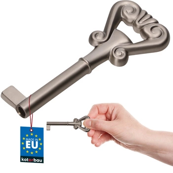 Kľúč na barový nábytok univerzálny dekoratívny retro satén 7 cm